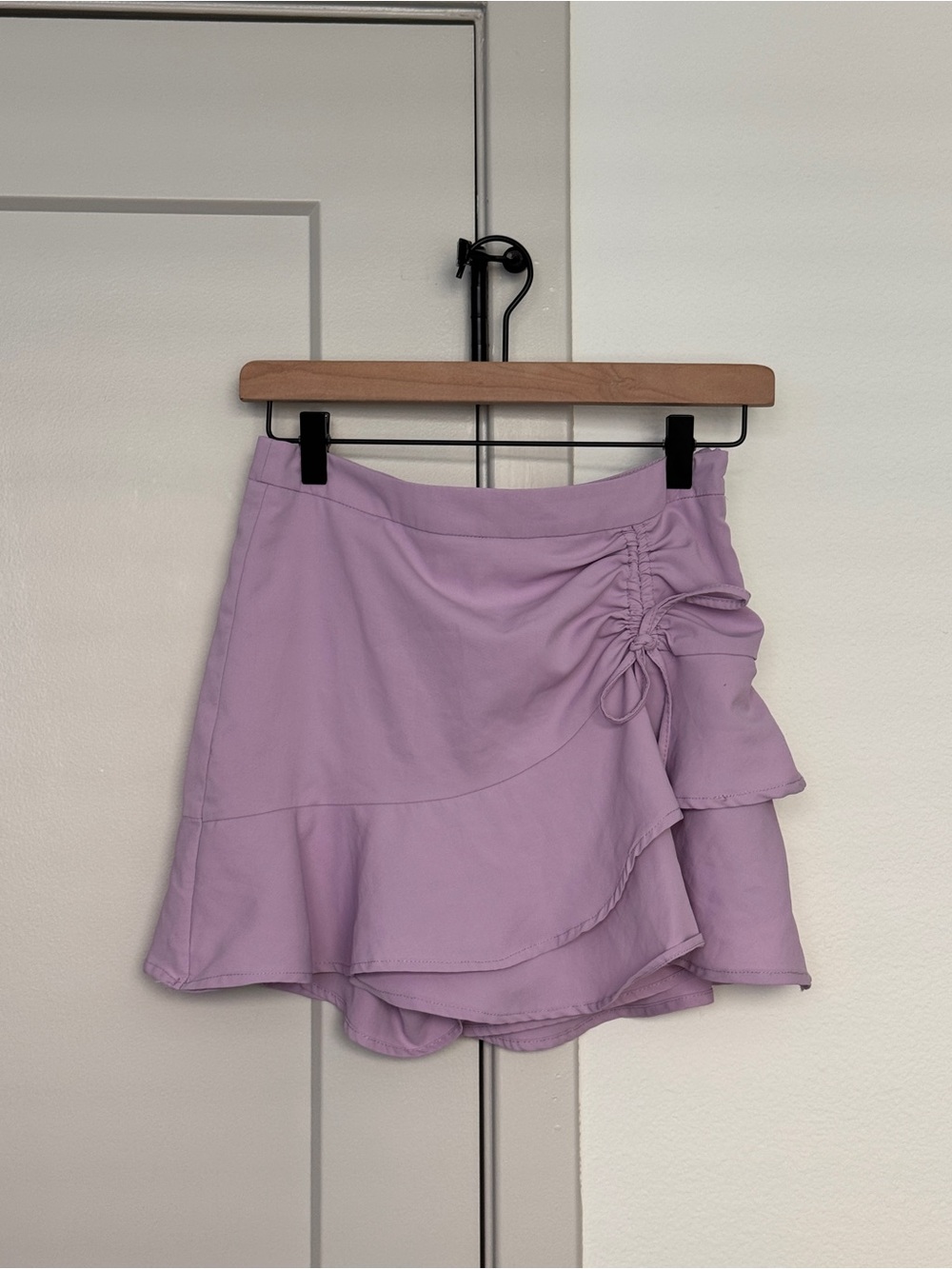 American Threads Lilac Ruffle Skort with Side Tie